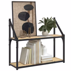 VidaXL 835460 shelve Wood, Steel Wood