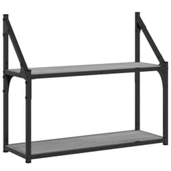 VidaXL 835462 shelve Wood, Steel Grey