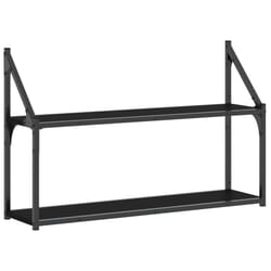 VidaXL 835464 shelve Wood, Steel Black