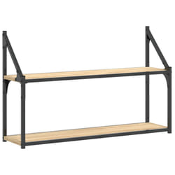 VidaXL 835465 shelve Wood, Steel Wood