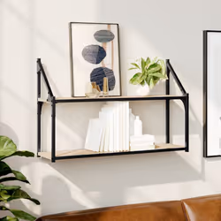 VidaXL 835465 shelve Wood, Steel Wood
