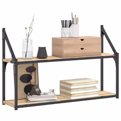 VidaXL 835465 shelve Wood, Steel Wood