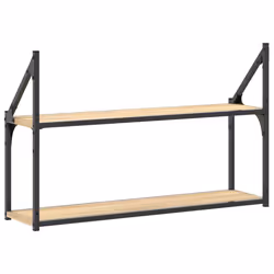 VidaXL 835465 shelve Wood, Steel Wood - Additional view 6
