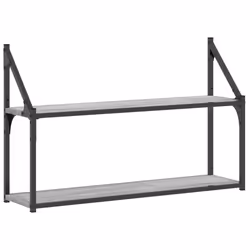 VidaXL 835467, Wood, Steel, Grey, 800 mm, 210 mm, 510 mm, 1 pc(s)