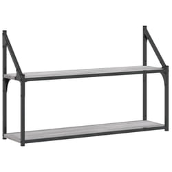 VidaXL 835467 shelve Wood, Steel Grey