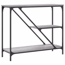 vidaXL Console Table End Table Hallway Stand Side Sofa Table Engineered Wood - grey sonoma - Additional view 5