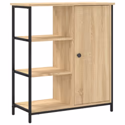 vidaXL Sideboard Storage Cupboard Highboard Home Side Cabinet Engineered Wood - sonoma oak