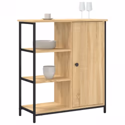 vidaXL Sideboard Storage Cupboard Highboard Home Side Cabinet Engineered Wood - sonoma oak