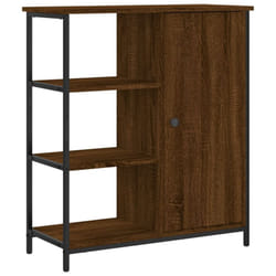 vidaXL Sideboard Storage Cupboard Highboard Home Side Cabinet Engineered Wood - brown oak