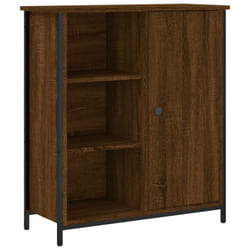 vidaXL Sideboard Storage Cupboard Highboard Home Side Cabinet Engineered Wood - brown oak