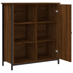 vidaXL Sideboard Storage Cupboard Highboard Home Side Cabinet Engineered Wood - brown oak - Additional view 4