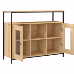 vidaXL Sideboard Storage Cupboard Highboard Home Side Cabinet Engineered Wood - sonoma oak - Additional view 4