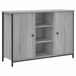vidaXL Sideboard Storage Cupboard Highboard Home Side Cabinet Engineered Wood - grey sonoma