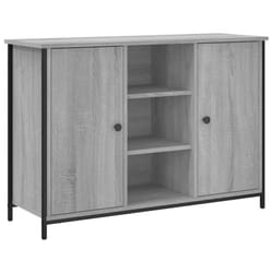 vidaXL Sideboard Storage Cupboard Highboard Home Side Cabinet Engineered Wood - grey sonoma