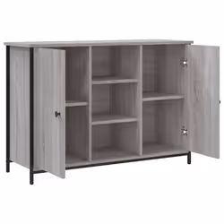 vidaXL Sideboard Storage Cupboard Highboard Home Side Cabinet Engineered Wood - grey sonoma - Additional view 4