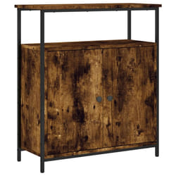 vidaXL Sideboard Storage Cupboard Highboard Home Side Cabinet Engineered Wood - smoked oak