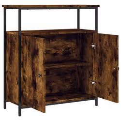 vidaXL Sideboard Storage Cupboard Highboard Home Side Cabinet Engineered Wood - smoked oak - Additional view 4