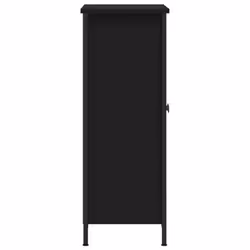 vidaXL Sideboard Cupboard Highboard Storage Cabinet Black Engineered Wood - Additional view 6