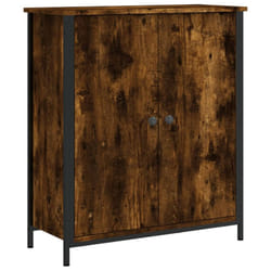 vidaXL Sideboard Storage Cupboard Highboard Home Side Cabinet Engineered Wood - smoked oak