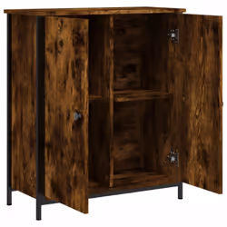 vidaXL Sideboard Storage Cupboard Highboard Home Side Cabinet Engineered Wood - smoked oak - Additional view 4
