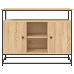 vidaXL Sideboard Storage Cupboard Highboard Home Side Cabinet Engineered Wood - sonoma oak - Additional view 5