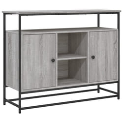 vidaXL Sideboard Storage Cupboard Highboard Home Side Cabinet Engineered Wood - grey sonoma