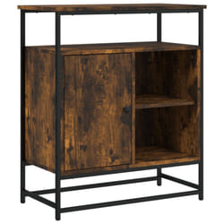 vidaXL Sideboard Storage Cupboard Highboard Home Side Cabinet Engineered Wood - smoked oak