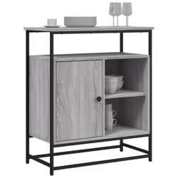 vidaXL Sideboard Storage Cupboard Highboard Home Side Cabinet Engineered Wood - grey sonoma