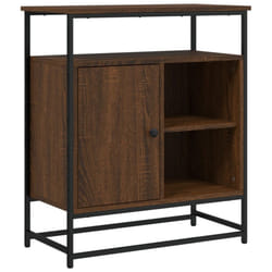vidaXL Sideboard Storage Cupboard Highboard Home Side Cabinet Engineered Wood - brown oak