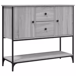 vidaXL Sideboard Storage Cupboard Highboard Home Side Cabinet Engineered Wood - grey sonoma