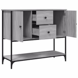 vidaXL Sideboard Storage Cupboard Highboard Home Side Cabinet Engineered Wood - grey sonoma - Additional view 4