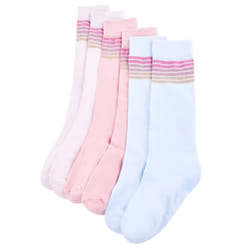 Kids' Socks Children Cotton Socks Toddler School Socks 5 Pairs Striped Print - 23-26