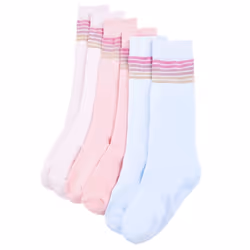 Kids' Socks Children Cotton Socks Toddler School Socks 5 Pairs Striped Print - 26-29