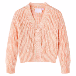 Kids' Cardigan Long Sleeve Coats Toddler Kids Knit Sweater Knitted Mixed Pink - 140