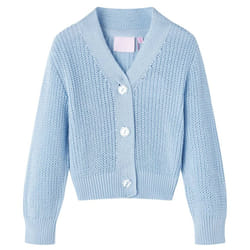 Kids' Cardigan Long Sleeve Coats Toddler Children Knit Sweater Knitted Blue - 116