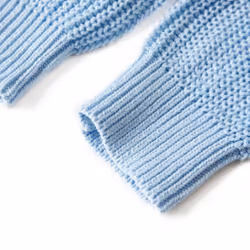 Kids' Cardigan Long Sleeve Coats Toddler Children Knit Sweater Knitted Blue - 128