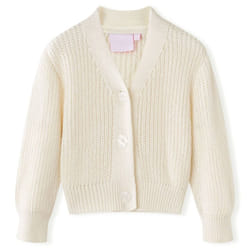 Kids' Cardigan Coats Long Sleeves Toddler Kids Knit Sweater Knitted Snow White - 92