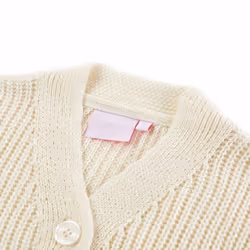 Kids' Cardigan Coats Long Sleeves Toddler Kids Knit Sweater Knitted Snow White - 116