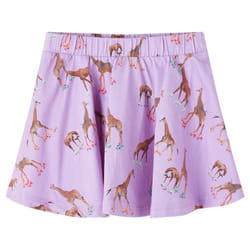 Kids' Skirt Children's Skater Skirt Children Short Skirt Giraffe Print Lila - 128
