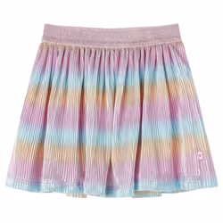 Kids' Skirt Girls Skater Skirt Children Short Skirt Rainbow Print Multicolour - 92
