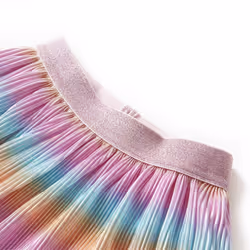 Kids' Skirt Girls Skater Skirt Children Short Skirt Rainbow Print Multicolour - 92