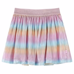 Kids' Skirt Girls Skater Skirt Children Short Skirt Rainbow Print Multicolour - 104