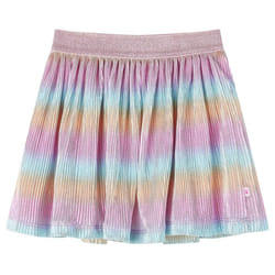 Kids' Skirt Girls Skater Skirt Children Short Skirt Rainbow Print Multicolour - 104