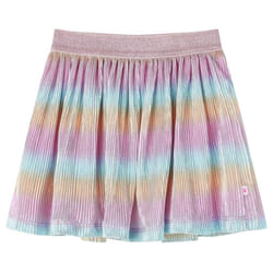 Kids' Skirt Girls Skater Skirt Children Short Skirt Rainbow Print Multicolour - 128