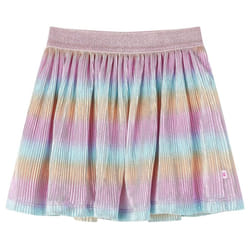 Kids' Skirt Girls Skater Skirt Children Short Skirt Rainbow Print Multicolour - 140