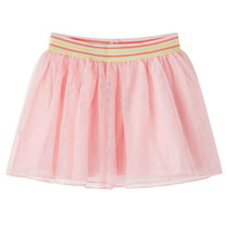 Kids' Skirt with Tulle's Girl's Skater Skirt Children Short Skirt Light Pink - 104