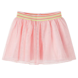 Kids' Skirt with Tulle's Girl's Skater Skirt Children Short Skirt Light Pink - 140