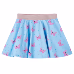 Kids' Skirt Children's Skater Skirt Children Short Skirt Butterfly Print Blue - 104