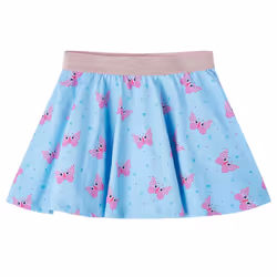 Kids' Skirt Children's Skater Skirt Children Short Skirt Butterfly Print Blue - 116