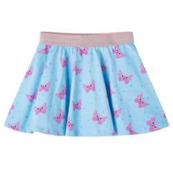Kids' Skirt Children's Skater Skirt Children Short Skirt Butterfly Print Blue - 116